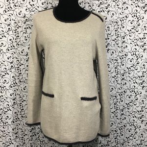 Nic + Zoe Beige pullover sweater